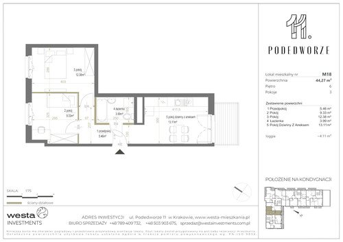 Plan Palladio Podedworze Pasek Paluch Sp. k. mieszkanie w inwestycji ul. Podedworze 11 Podedworze 11