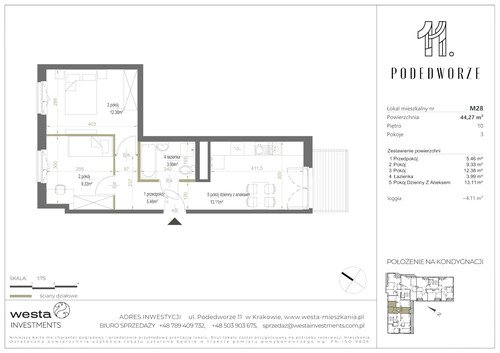 Plan Palladio Podedworze Pasek Paluch Sp. k. mieszkanie w inwestycji ul. Podedworze 11 Podedworze 11