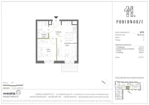 Plan Palladio Podedworze Pasek Paluch Sp. k. mieszkanie w inwestycji ul. Podedworze 11 Podedworze 11