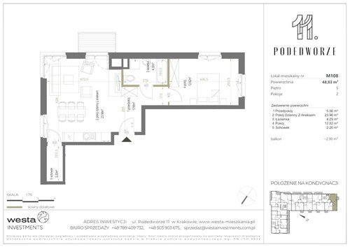 Plan Palladio Podedworze Pasek Paluch Sp. k. mieszkanie w inwestycji ul. Podedworze 11 Podedworze 11