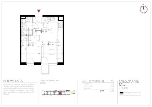 Plan Real-Construct Sp. z o.o. mieszkanie w inwestycji ul. Pękowicka 94 Pękowicka 94