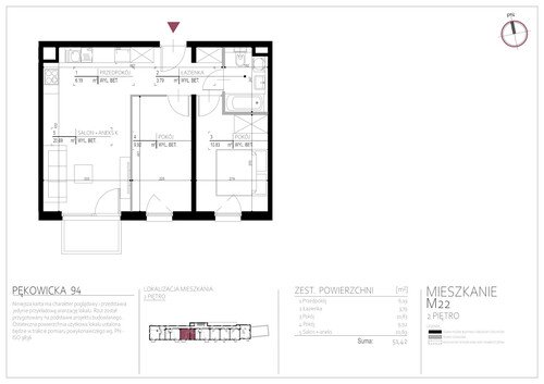 Plan Real-Construct Sp. z o.o. mieszkanie w inwestycji ul. Pękowicka 94 Pękowicka 94