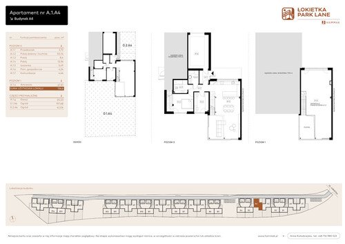 Plan Hammak Łokietka Sp. z o.o. mieszkanie w inwestycji ul. Łokietka 158AC Łokietka Park Lane