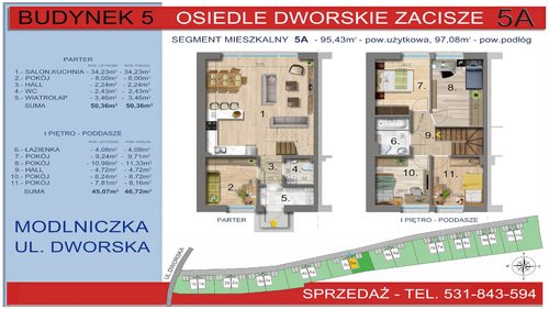 Plan Dewi Invest Sp. z o.o. dom w inwestycji Modlniczka, ul. Dworska Osiedle Dworskie Zacisze