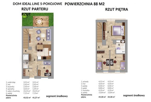 Plan Techniq dom w inwestycji Wieliczka Słoneczne Ogrody - domy