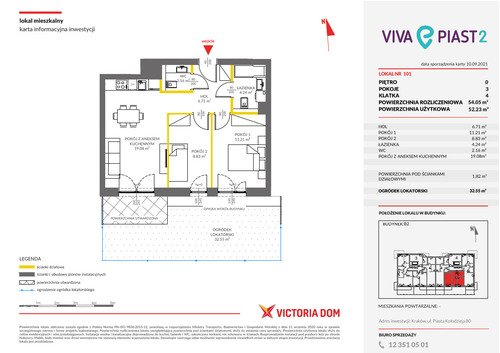 Plan VICTORIA DOM spółka akcyjna mieszkanie w inwestycji ul. Piasta Kołodzieja Viva Piast - II etap