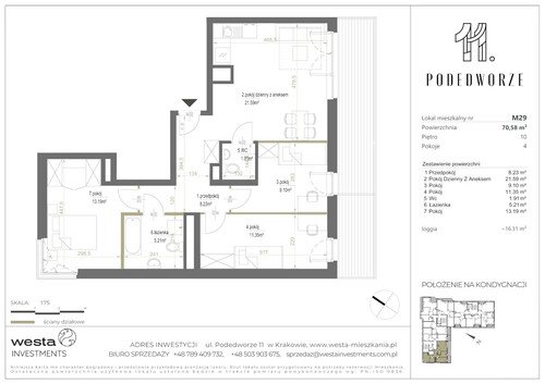 Plan Palladio Podedworze Pasek Paluch Sp. k. mieszkanie w inwestycji ul. Podedworze 11 Podedworze 11