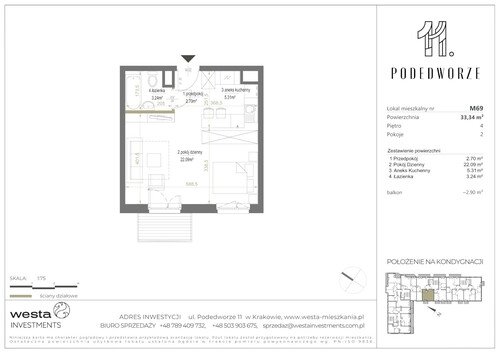 Plan Palladio Podedworze Pasek Paluch Sp. k. mieszkanie w inwestycji ul. Podedworze 11 Podedworze 11