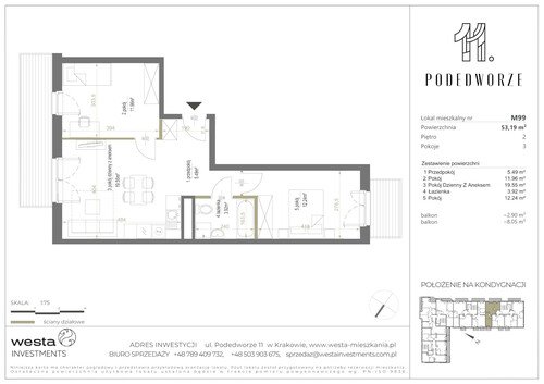 Plan Palladio Podedworze Pasek Paluch Sp. k. mieszkanie w inwestycji ul. Podedworze 11 Podedworze 11