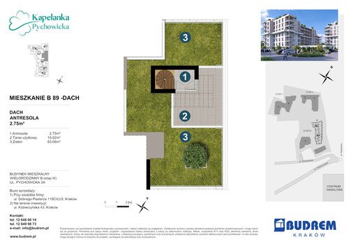 Plan BUDREM mieszkanie w inwestycji ul. Pychowicka 3A Kapelanka-Pychowicka - budynek B