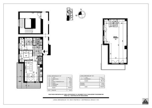 Plan Proins mieszkanie w inwestycji ul. Centralna Centralna - etap I, bud. B1, B2, B3