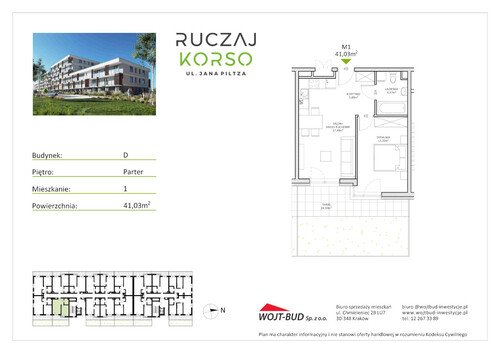 Plan Wojt Bud Sp. z o.o. mieszkanie w inwestycji ul. Jana Piltza 23 Ruczaj Korso - etap III