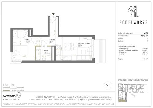 Plan Palladio Podedworze Pasek Paluch Sp. k. mieszkanie w inwestycji ul. Podedworze 11 Podedworze 11