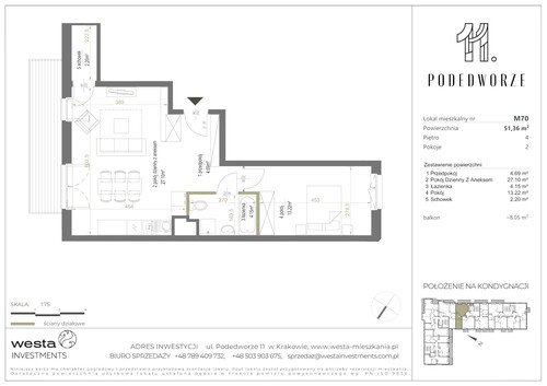 Plan Palladio Podedworze Pasek Paluch Sp. k. mieszkanie w inwestycji ul. Podedworze 11 Podedworze 11