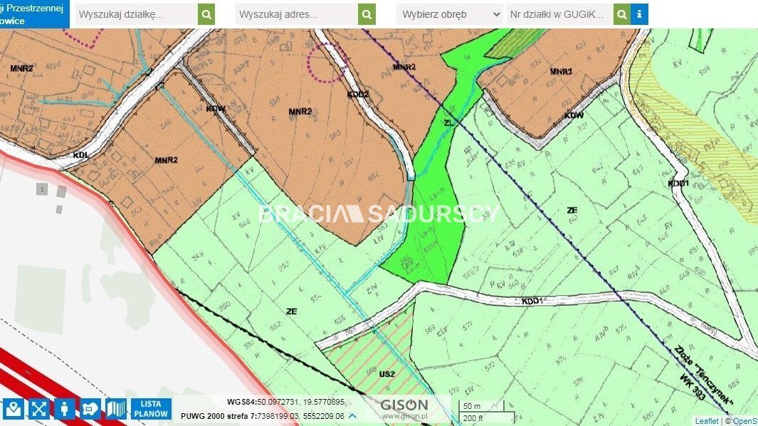 Działka na sprzedaż Krzeszowice (gw) Rudno 