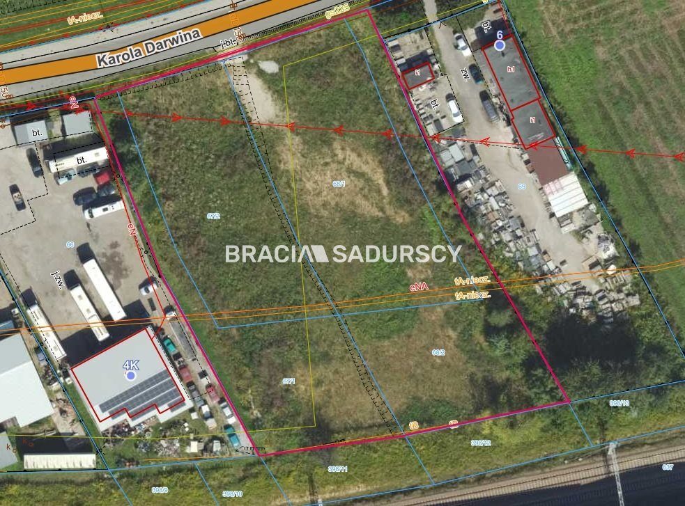 Działka na sprzedaż Kraków Wzgórza Krzesławickie, Lubocza Darwina