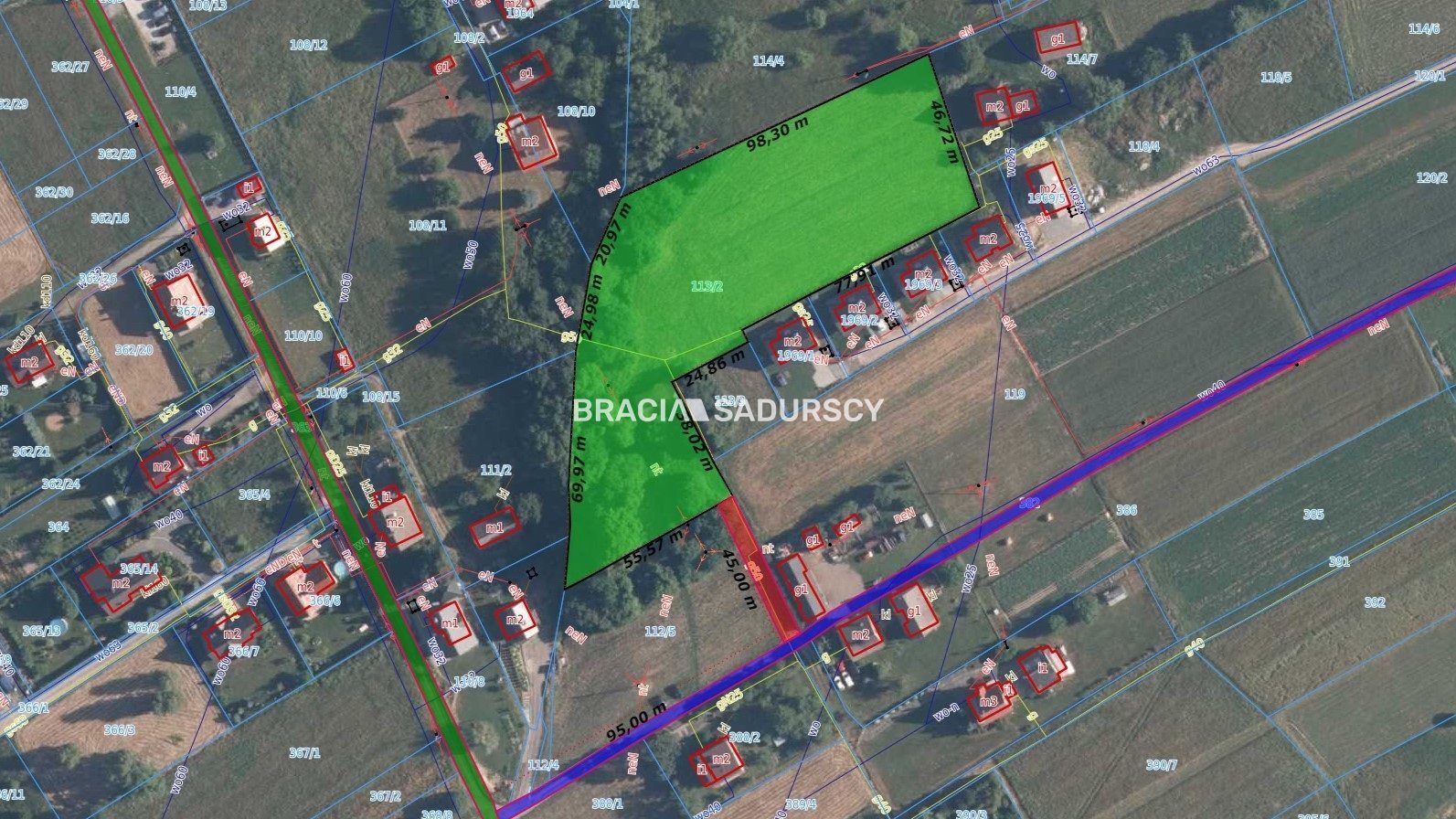 Działka na sprzedaż Sułkowice (gw) Krzywaczka 