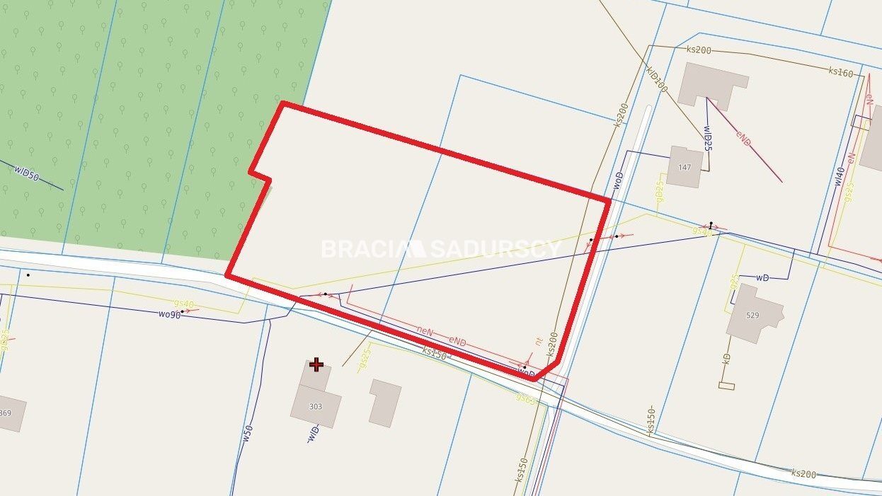 Działka na sprzedaż Myślenice (gw) Krzyszkowice 