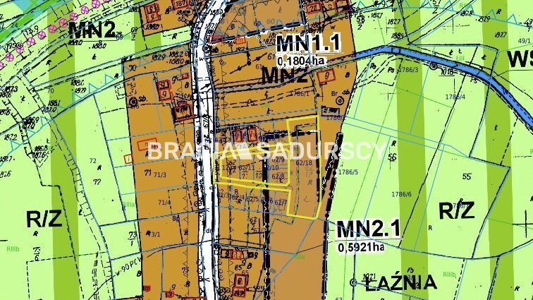 Działka na sprzedaż Niepołomice (gw) Zabierzów Bocheński 