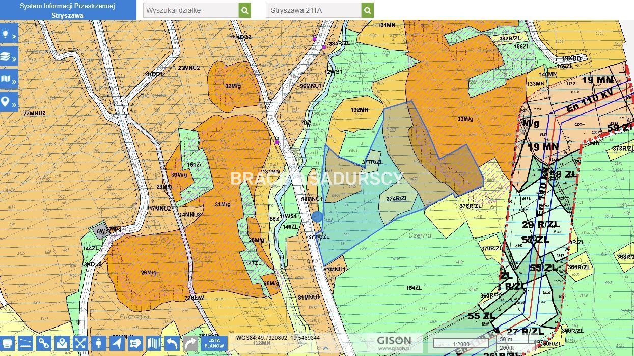 Działka na sprzedaż Stryszawa  
