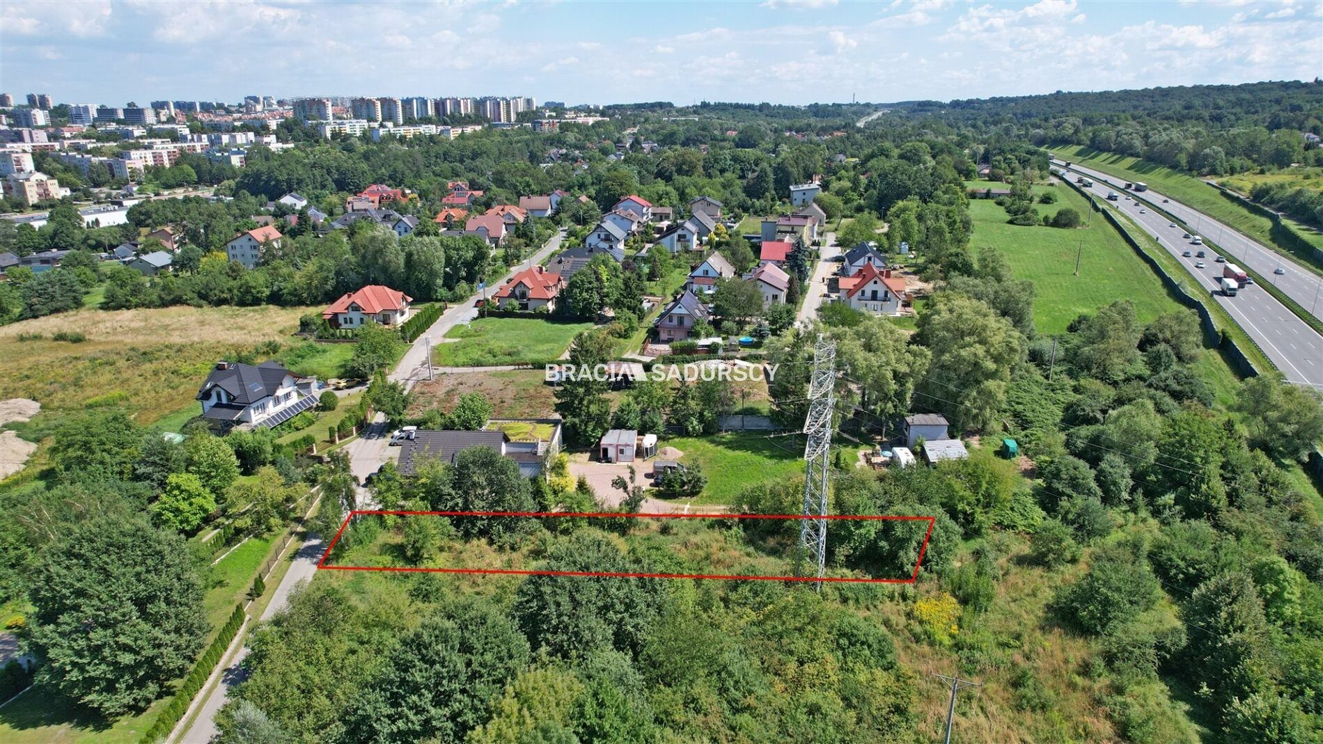 Działka na sprzedaż Kraków Łagiewniki, Kurdwanów Łężce