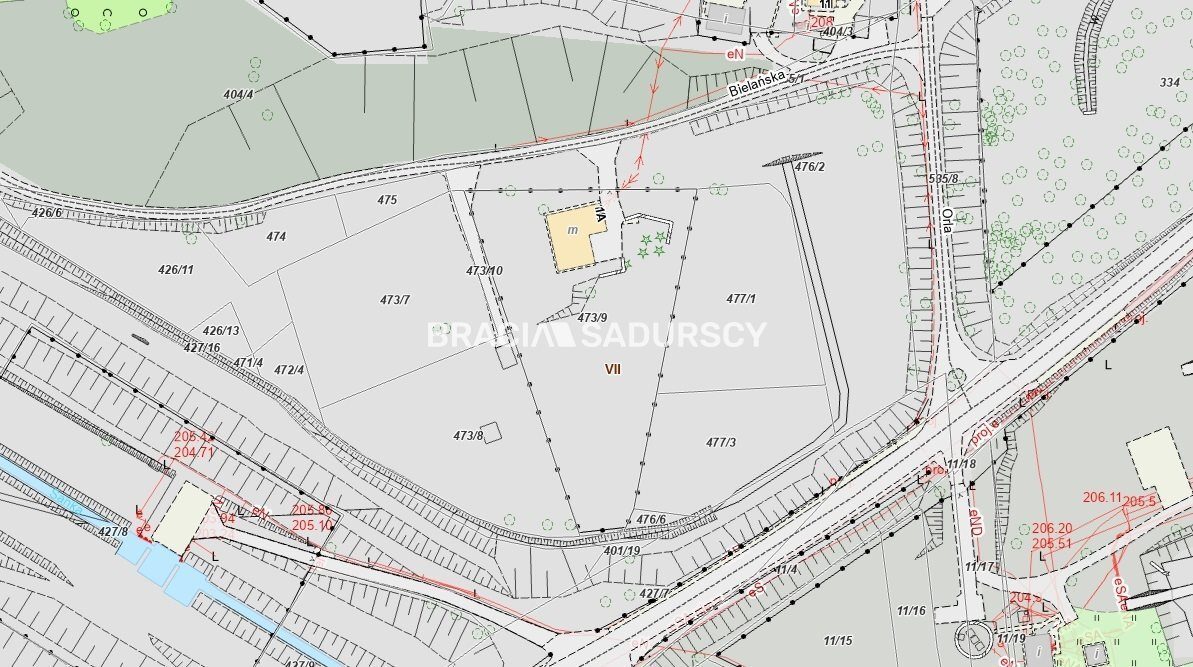 Działka na sprzedaż Kraków Zwierzyniec, Bielany Bielańska