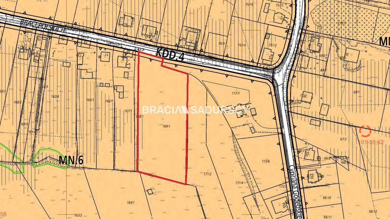 Działka na sprzedaż Kraków Wzgórza Krzesławickie, Łuczanowice Braci Polskich