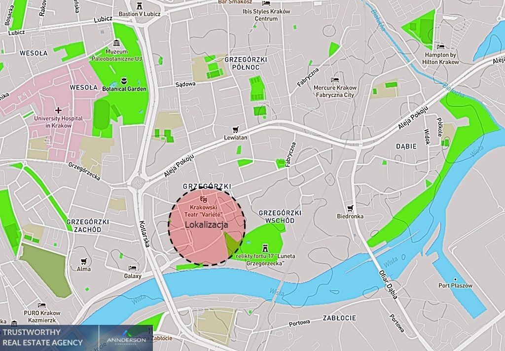 Mieszkanie na sprzedaż KRAKÓW GRZEGÓRZKI Grzegórzecka