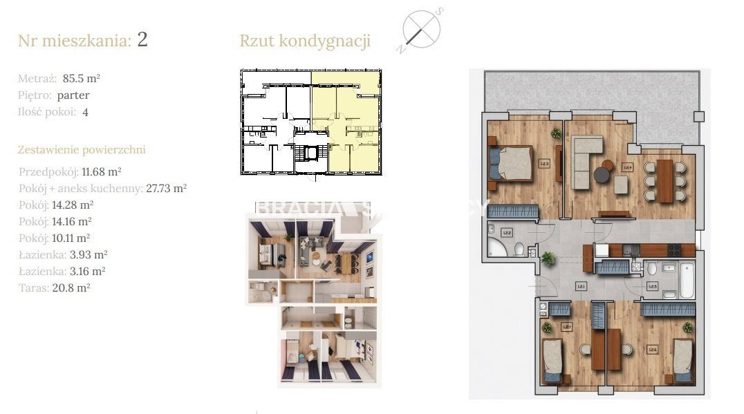 Mieszkanie na sprzedaż Wieliczka (gw) Czarnochowice, Czarnochowice, Czarnochowice Dębowa